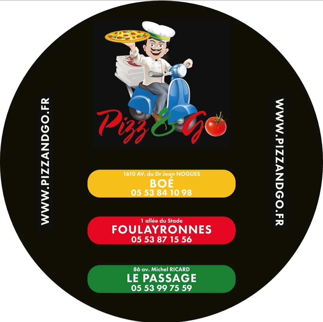 Coordonnées des trois pizzerias Pizz & Go